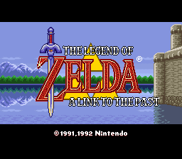 The Legend of Zelda - A Link to the Past Title Screen